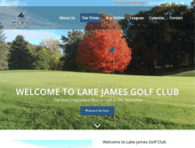 Tablet Screenshot of golflakejames.com